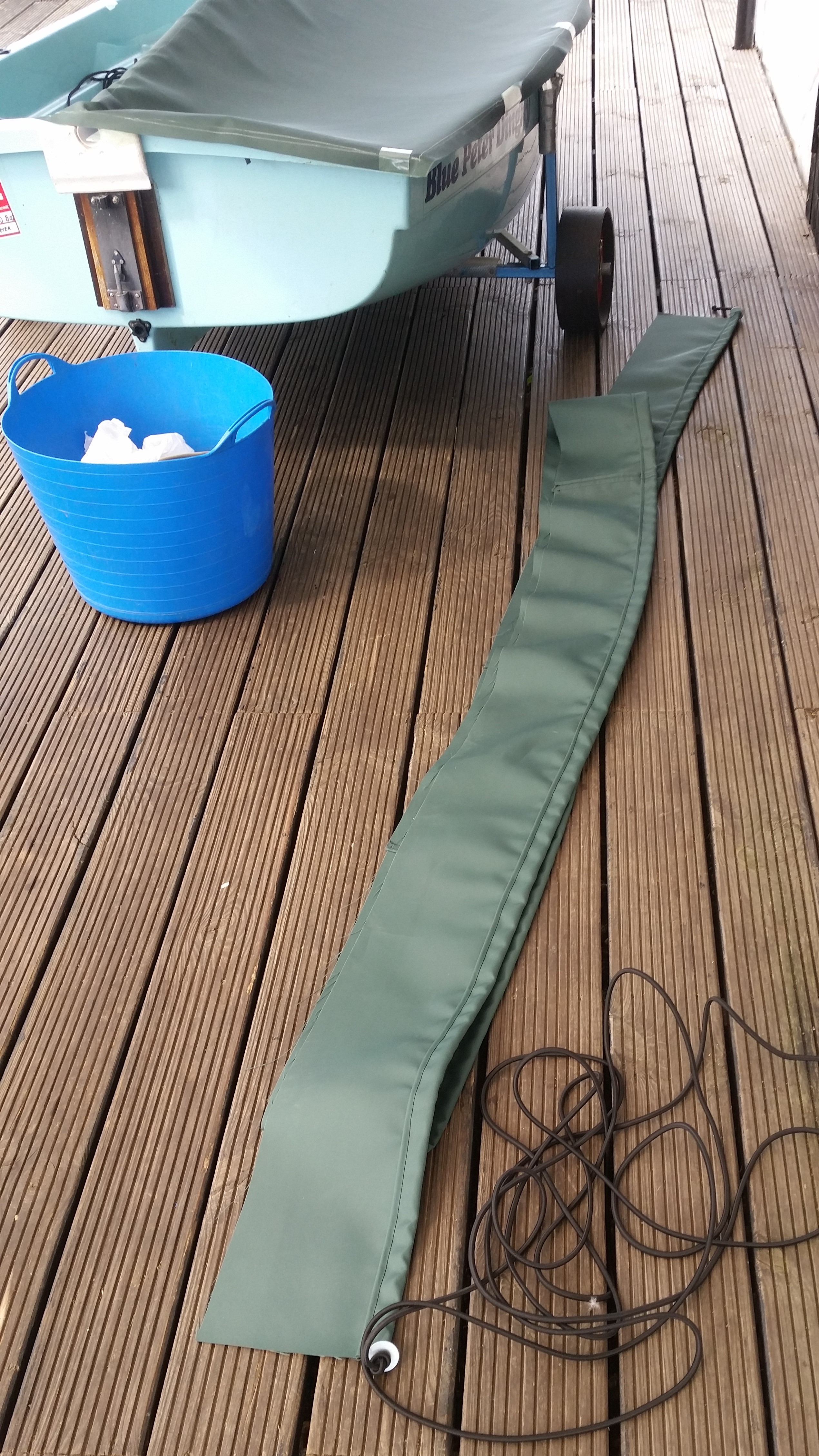 Blue Peter Dinghy Homemade Cover