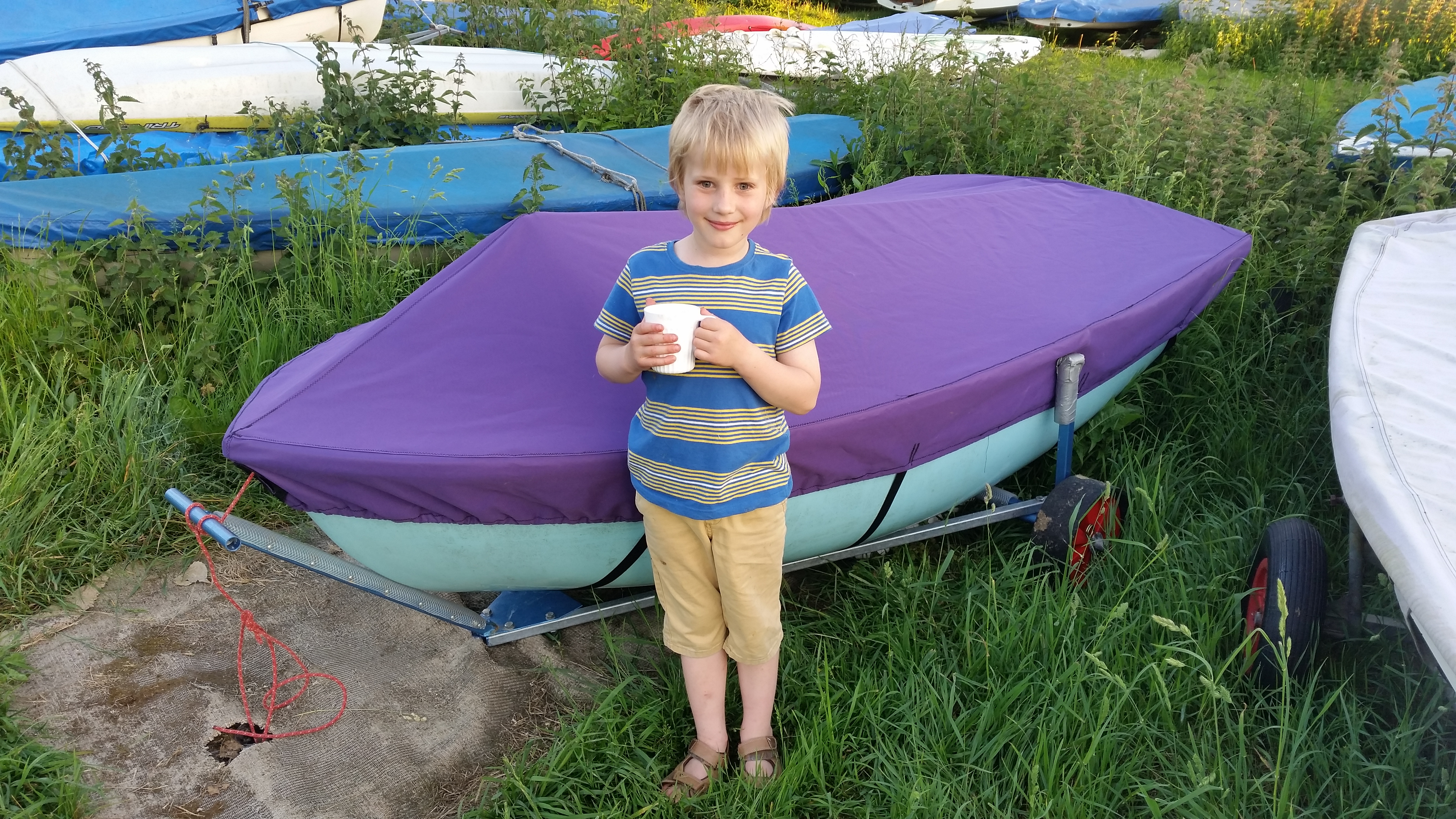 Blue Peter Dinghy Homemade Cover